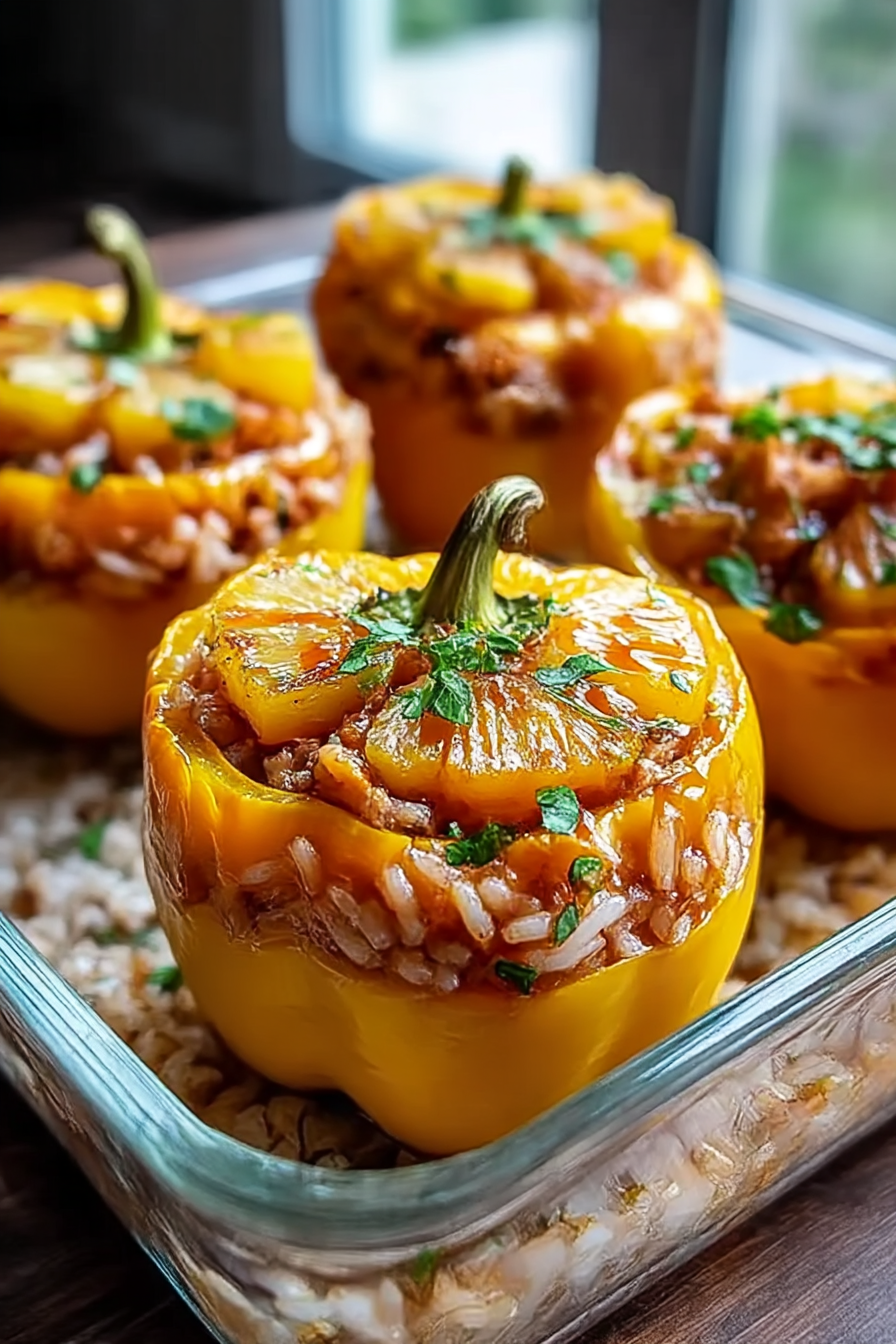 7 Reasons to Try Teriyaki Pineapple Chicken and Rice Stuffed Peppers Tonight image 2