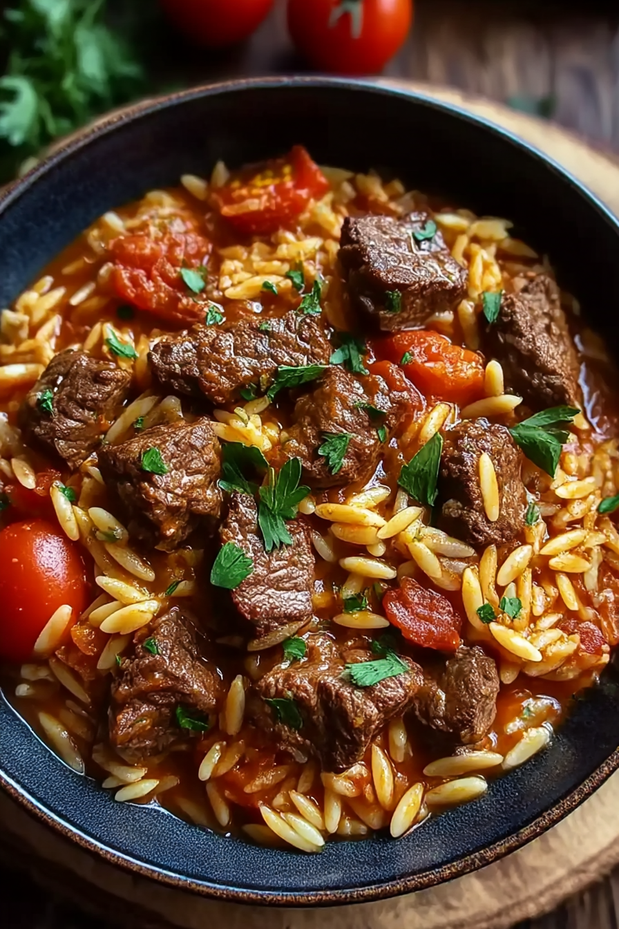 Beef Giouvetsi (Greek Beef Orzo Pasta) Recipe image 2