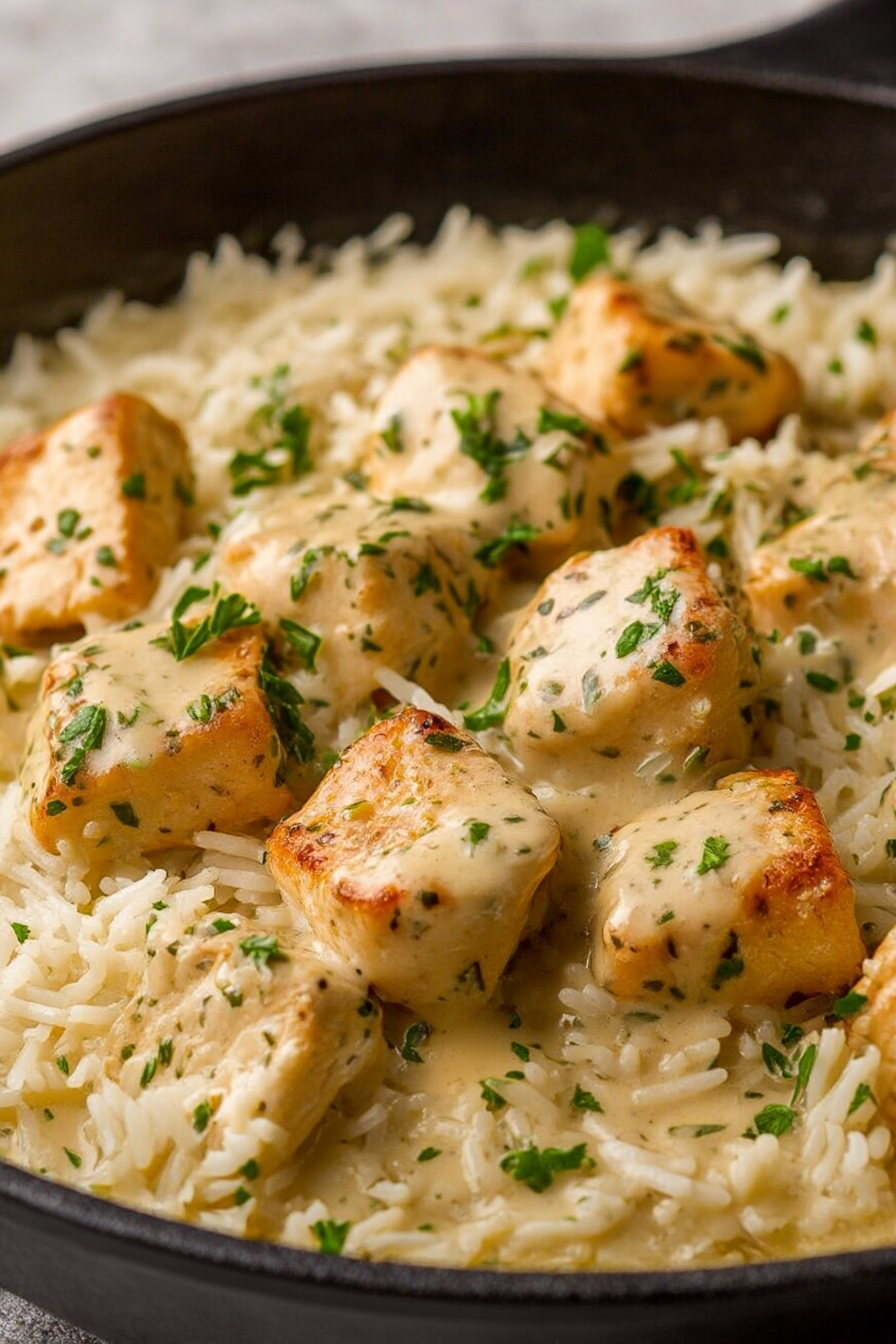 Creamy Herb Chicken & Basmati Rice – A Comforting, Flavor-Packed One-Pan Meal image 2