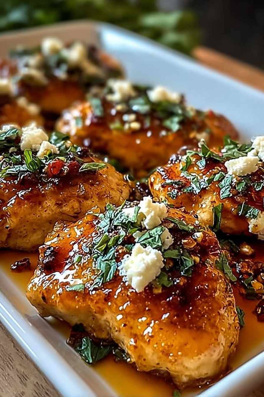Hot Honey Feta Chicken Dish: A Deliciously Spicy and Savory Recipe image 2