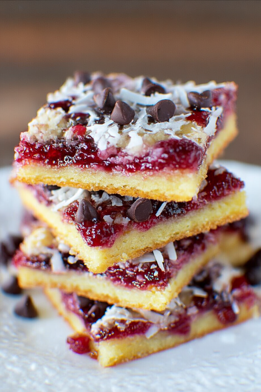 Raspberry Coconut Magic Bars image 2