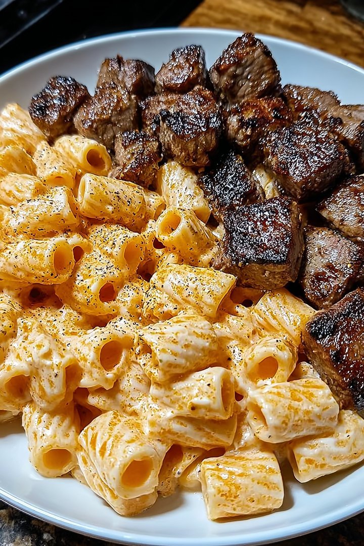 Cajun Steak Cheesy Rigatoni Parmesan image 2
