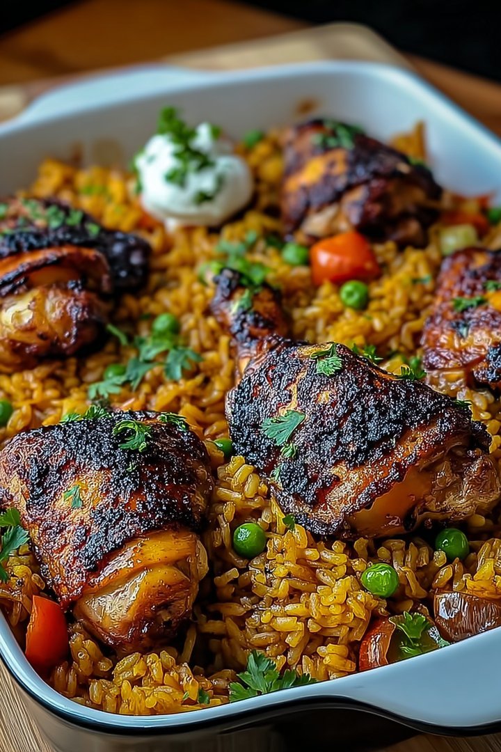 Caribbean Chicken with Flavored Rice image 2