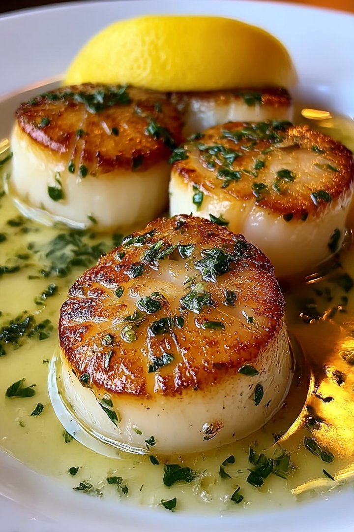 Lemon Butter Scallops are a delicious seafood delight. image 2