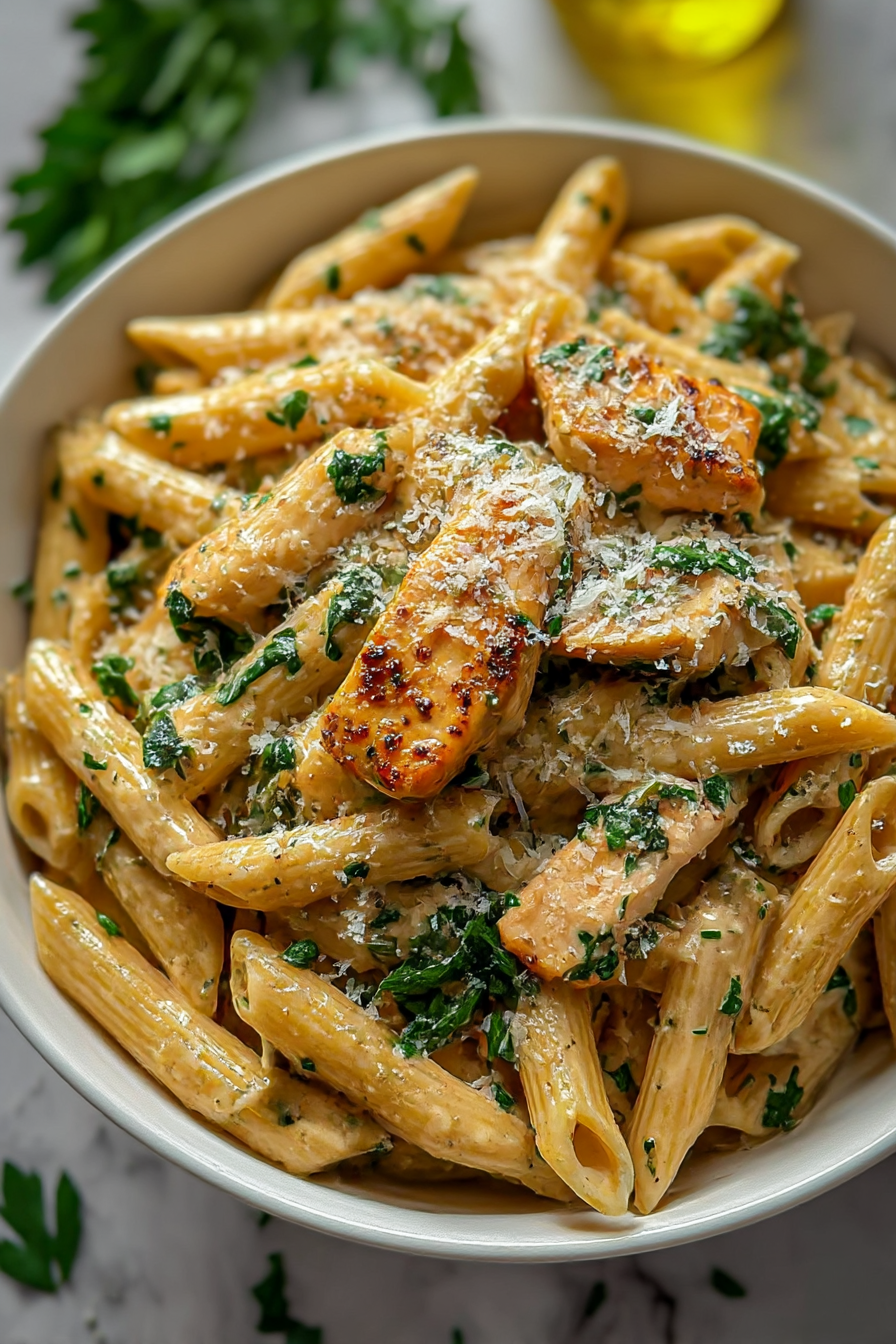 Pepper-Parmesan Chicken Penne image 2