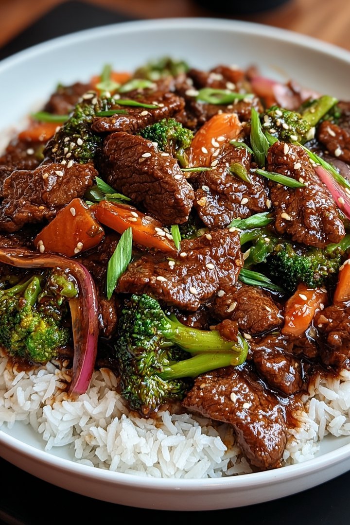 Asian Sweet cucumber waterger Beef Stir Fry image 2