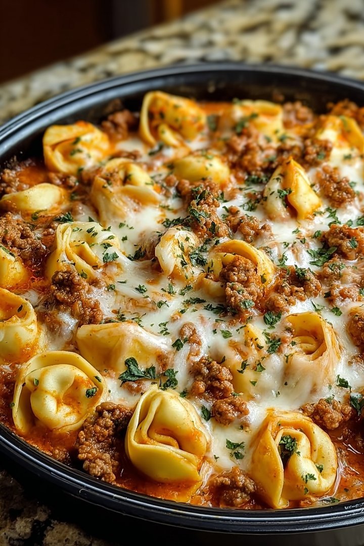 Cheesy Beef Tortellini Bake: A Family Favorite Dinner image 2