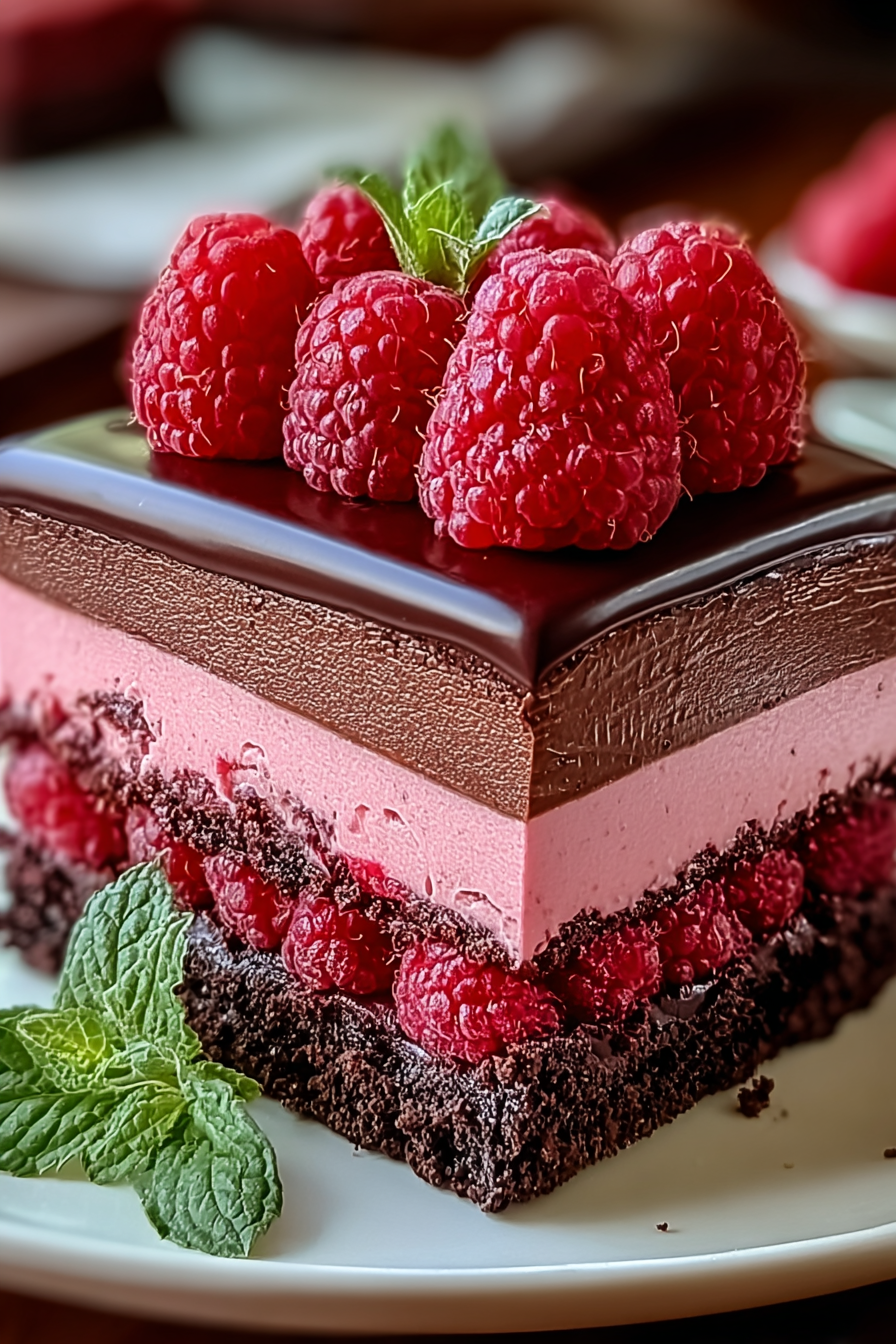 Heavenly Raspberry Chocolate Mousse Cake image 2